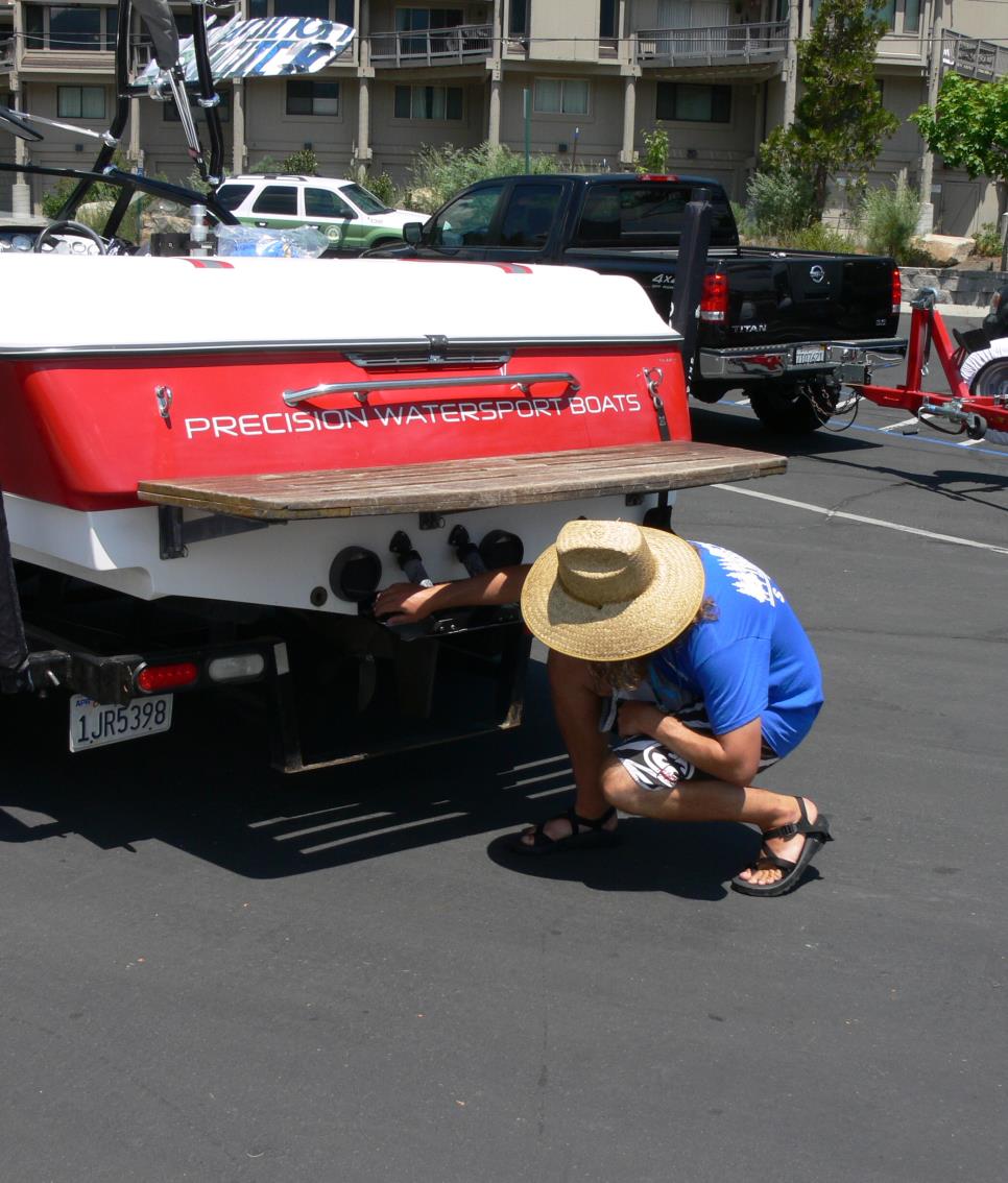 Boater Performing Maintenance on Their Boat